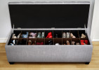 entryway shoe bench with shoe organizers